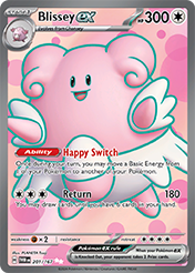 Pokemon Single Card - Scarlet & Violet Twilight Masquerade - 201/167 Blissey ex Pack Fresh