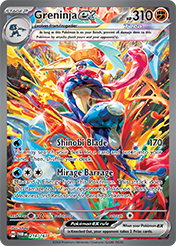 Pokemon Single Card - Scarlet & Violet Twilight Masquerade - 214/167 Greninja ex Pack Fresh