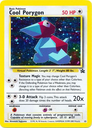 Pokemon Single Card - WOTC Promo #15 Cool Porygon Mint Condition