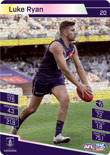 AFL Single Card - Teamcoach 2022 No. 20 Canvas Parallel Pack Fresh