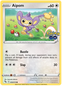 Pokemon Single Card - Pokemon GO 056/078 Aipom Common Pack Fresh