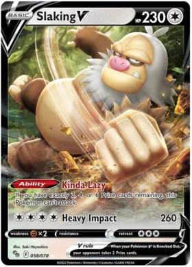 Pokemon Single Card - Pokemon GO 058/078 Slaking V Pack Fresh