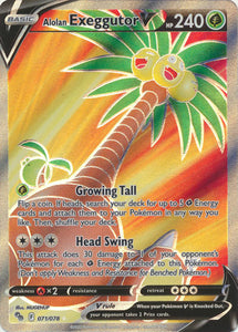 Pokemon Single Card - Pokemon GO 071/078 Exeggutor V Full Art Pack Fresh