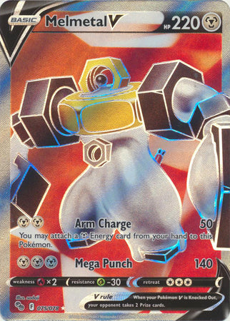 Pokemon Single Card - Pokemon GO 075/078 Melmetal V Full Art Pack Fresh