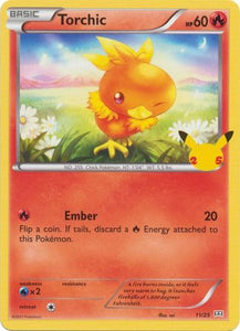 Pokemon Single Card - McDonalds 2021 25th Anniversary Promo 11/25 Torchic