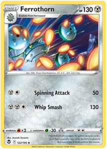 Pokemon Single Card - Silver Tempest 122/195 Ferrothorn Uncommon Pack Fresh