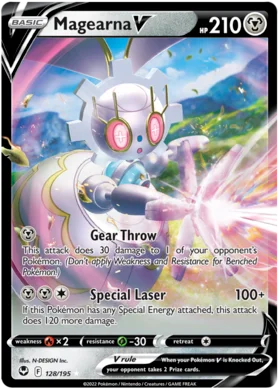 Pokemon Single Card - Silver Tempest 128/195 Magearna V Pack Fresh