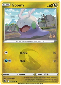 Pokemon Single Card - Lost Origin 132/196 Goomy Common Pack Fresh