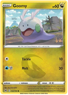 Pokemon Single Card - Lost Origin 132/196 Goomy Common Pack Fresh