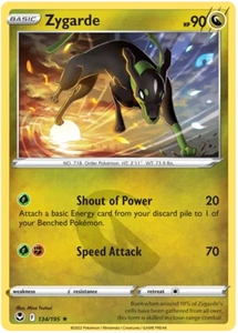 Pokemon Single Card - Silver Tempest 134/195 Zygarde Rare Pack Fresh