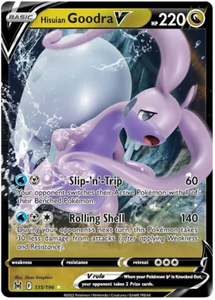 Pokemon Single Card - Lost Origin 135/196 Hisuian Goodra V Pack Fresh