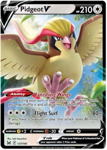 Pokemon Single Card - Lost Origin 137/196 Pidgeot V Pack Fresh