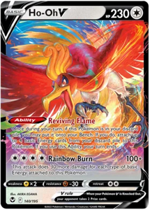 Pokemon Single Card - Silver Tempest 140/195 Ho-Oh V Pack Fresh