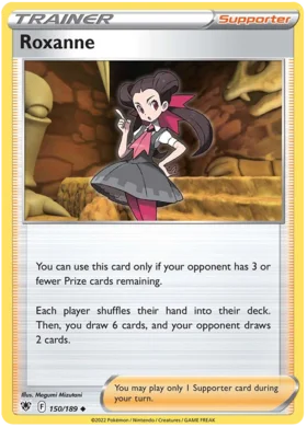 Pokemon Single Card - Astral Radiance 150/189 Roxanne Uncommon Pack Fresh