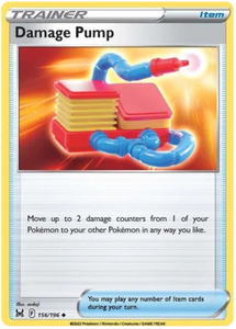 Pokemon Single Card - Lost Origin 156/196 Damage Pump Uncommon Pack Fresh