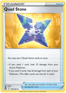 Pokemon Single Card - Silver Tempest 163/195 Quad Stone Uncommon Pack Fresh