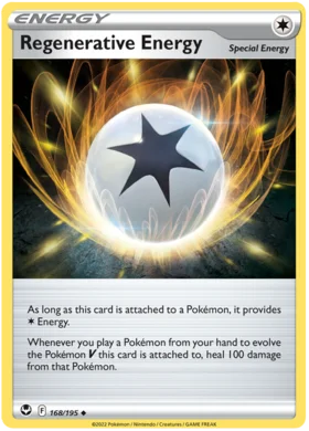 Pokemon Single Card - Silver Tempest 168/195 Regenerative Energy Uncommon Pack Fresh