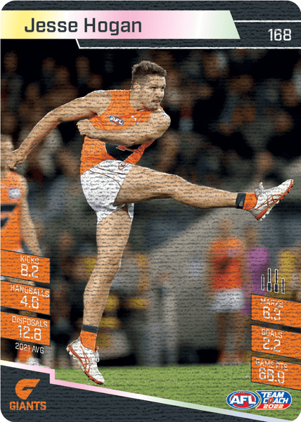 AFL Single Card - Teamcoach 2022 No.168 Canvas Parallel Pack Fresh