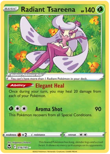 Pokemon Single Card - Silver Tempest 016/195 Radiant Tsareena Pack Fresh