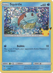 Pokemon Single Card - McDonalds 2021 25th Anniversary Promo 17/25 Squirtle Holo