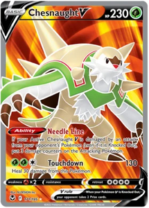 Pokemon Single Card - Silver Tempest 171/195 Chesnaught V Full Art Pack Fresh