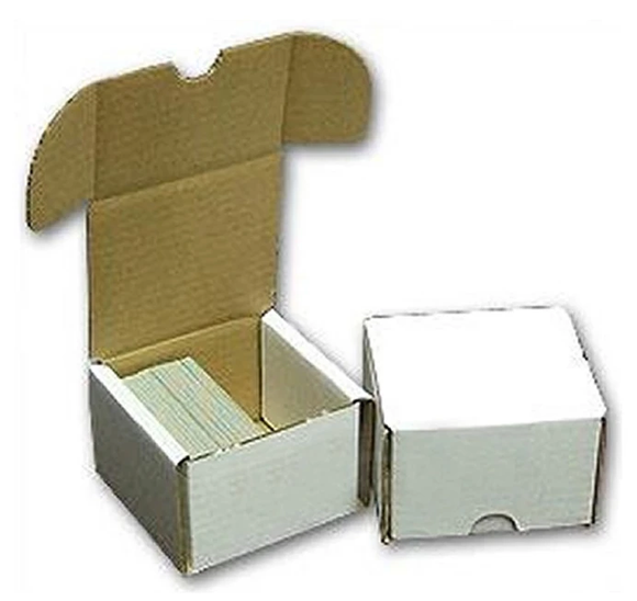 Card Accessories - 200 Count Cardboard Trading Card Storage Box.