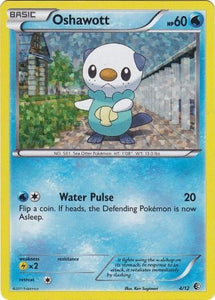 Pokemon Single Card - McDonalds 2011 Promo 4/12 Oshawott Holo Mint Condition