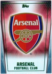 EPL - 2014/15 Topps Premier Club, Soccer Club Badge Foil 181 Arsenal Green Parallel