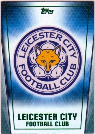 EPL - 2014/15 Topps Premier Club, Soccer Club Badge Foil 188 Leicester City Green Parallel