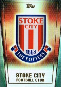 EPL - 2014/15 Topps Premier Club, Soccer Club Badge Foil 195 Stoke City