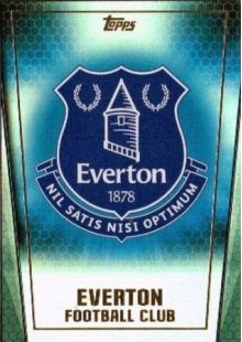 EPL - 2014/15 Topps Premier Club, Soccer Club Badge Foil 186 Everton