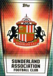 EPL - 2014/15 Topps Premier Club, Soccer Club Badge Foil 196 Sunderland