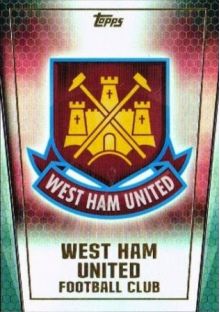 EPL - 2014/15 Topps Premier Club, Soccer Club Badge Foil 200 West Ham United