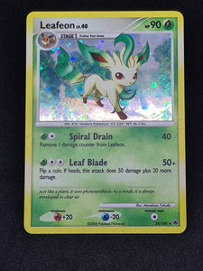 Pokemon Single Card - Dimond & Pearl Majestic Dawn 024/100 Leafeon Rare Holo Near Mint Condition