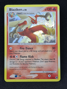 Pokemon Single Card - Dimond & Pearl Great Encounters 001/106 Blaziken Rare Holo Near Mint Condition