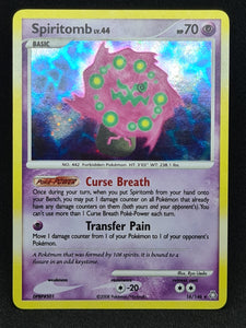 Pokemon Single Card - Dimond & Pearl Legends Awakened 016/146 Spiritomb Rare Holo Near Mint Condition