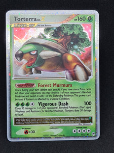 Pokemon Single Card - Dimond & Pearl Base Set 122/130 Torterra Lv.X Rare Holo Near Mint Condition