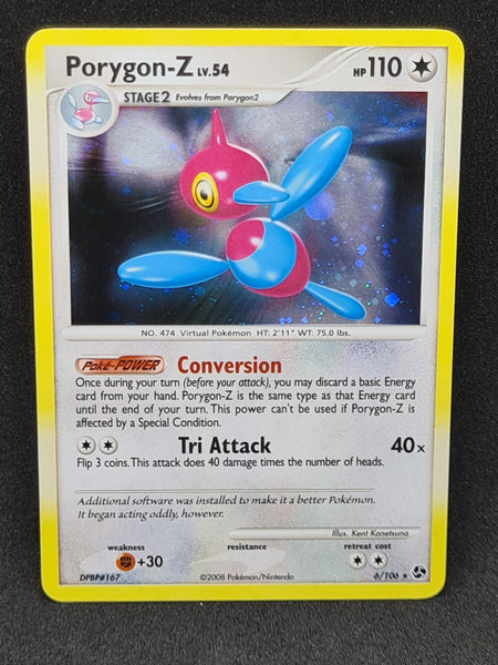 Pokemon Single Card - Dimond & Pearl Great Encounters 006/106 Porygon-Z Rare Holo Near Mint Condition with Swirl