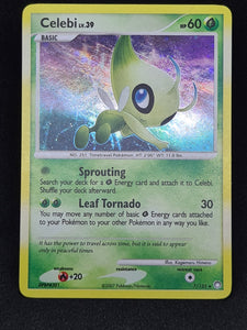 Pokemon Single Card - Dimond & Pearl Mysterious Treasures 007/123 Celebi Rare Holo Near Mint Condition