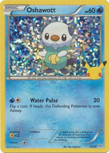 Pokemon Single Card - McDonalds 2021 25th Anniversary Promo 21/25 Oshawott Holo