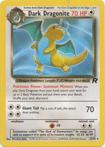 Pokemon Single Card - Team Rocket 22/82 Dark Dragonite Non-Holo Near Mint Condition