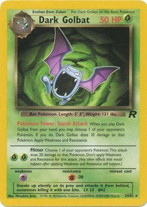 Pokemon Single Card - Team Rocket 24/82 Dark Golbat Non-Holo Near Mint Condition