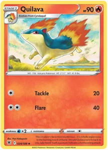 Pokemon Single Card - Astral Radiance 024/189 Quilava Uncommon Pack Fresh