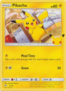 Pokemon Single Card - McDonalds 2021 25th Anniversary Promo 25/25 Pikachu