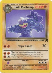 Pokemon Single Card - Team Rocket 27/82 Dark Machamp Non-Holo Near Mint Condition