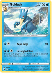 Pokemon Single Card - Astral Radiance 029/189 Golduck Uncommon Pack Fresh