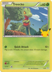 Pokemon Single Card - McDonalds 2021 25th Anniversary Promo 03/25 Treecko