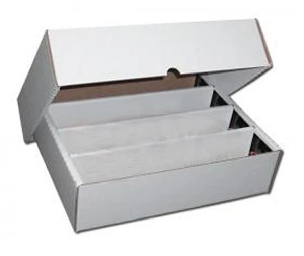 Card Accessories - 3200 Count Cardboard Trading Card Storage Box.