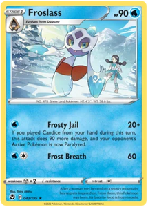 Pokemon Single Card - Silver Tempest 043/195 Froslass Rare Pack Fresh