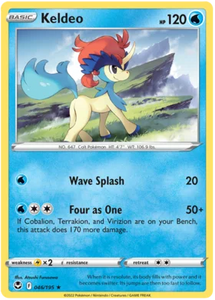 Pokemon Single Card - Silver Tempest 046/195 Keldeo Rare Pack Fresh